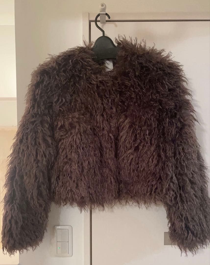 新品　sea room lynn Cloud furノーカラーcoat