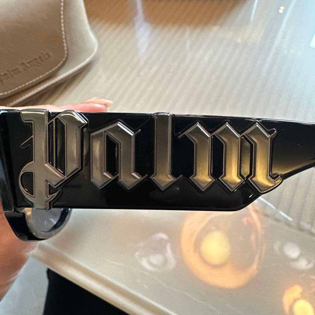 Palm Angels ブラックサングラス ケース付き