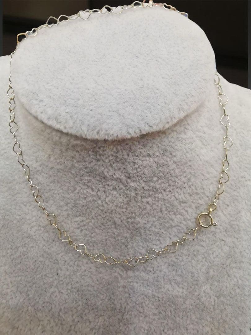 K18WGハートデザインアンクレット