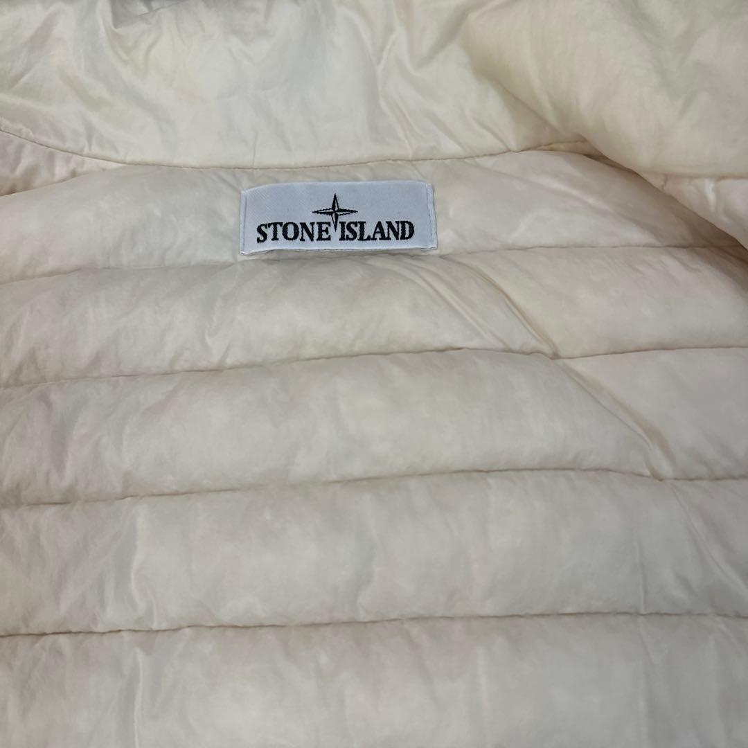 STONE  ガーメントダイナイロンパッカブルダウンベスト　ホワイト