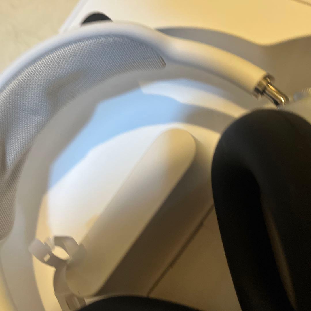 APPLE Airpods MAX 本体シルバー正規品美品本物猫耳操作確認済即発
