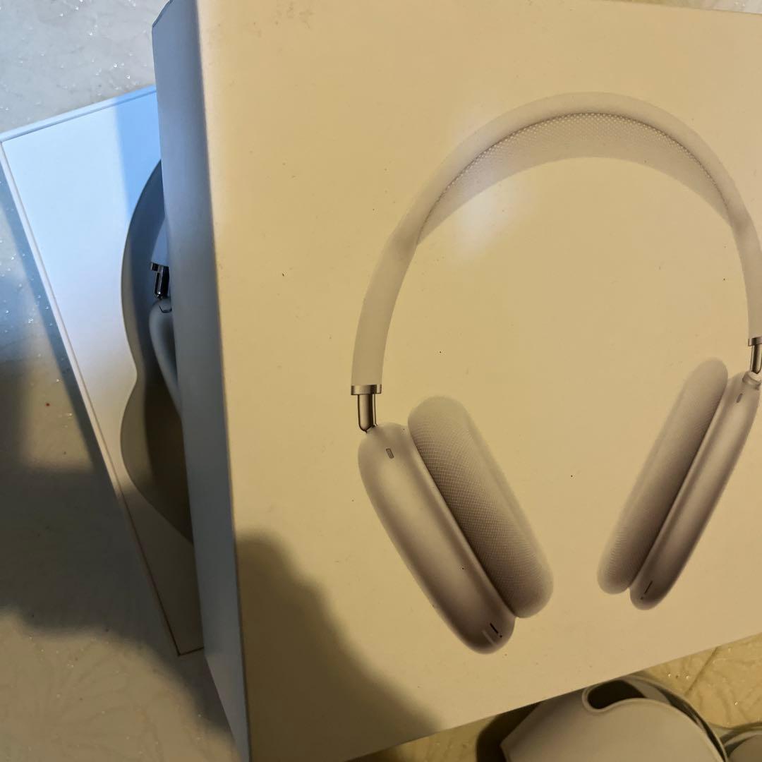 APPLE Airpods MAX 本体シルバー正規品美品本物猫耳操作確認済即発