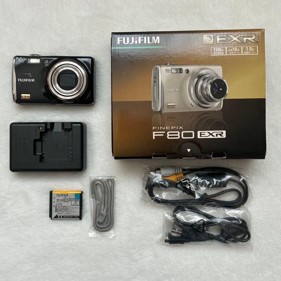 【動作確認済】FUJIfilm finePix f80exr デジカメ