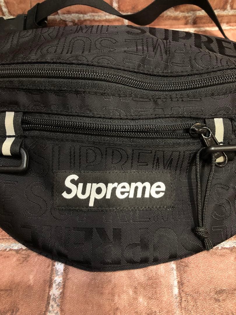 SUPREME 19SS 総柄 ボックスロゴ ウエストバッグ 6840
