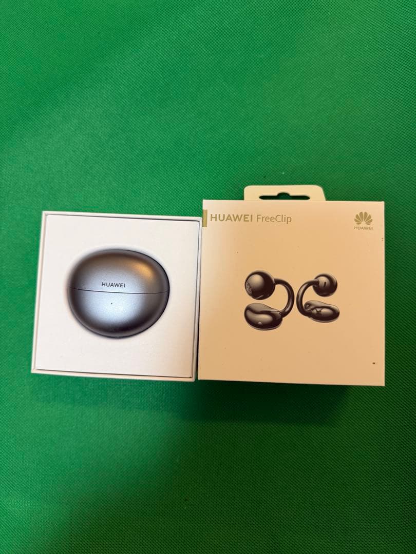 【美品】HUAWEI FreeClip ブラック / オープンイヤー型イヤホン