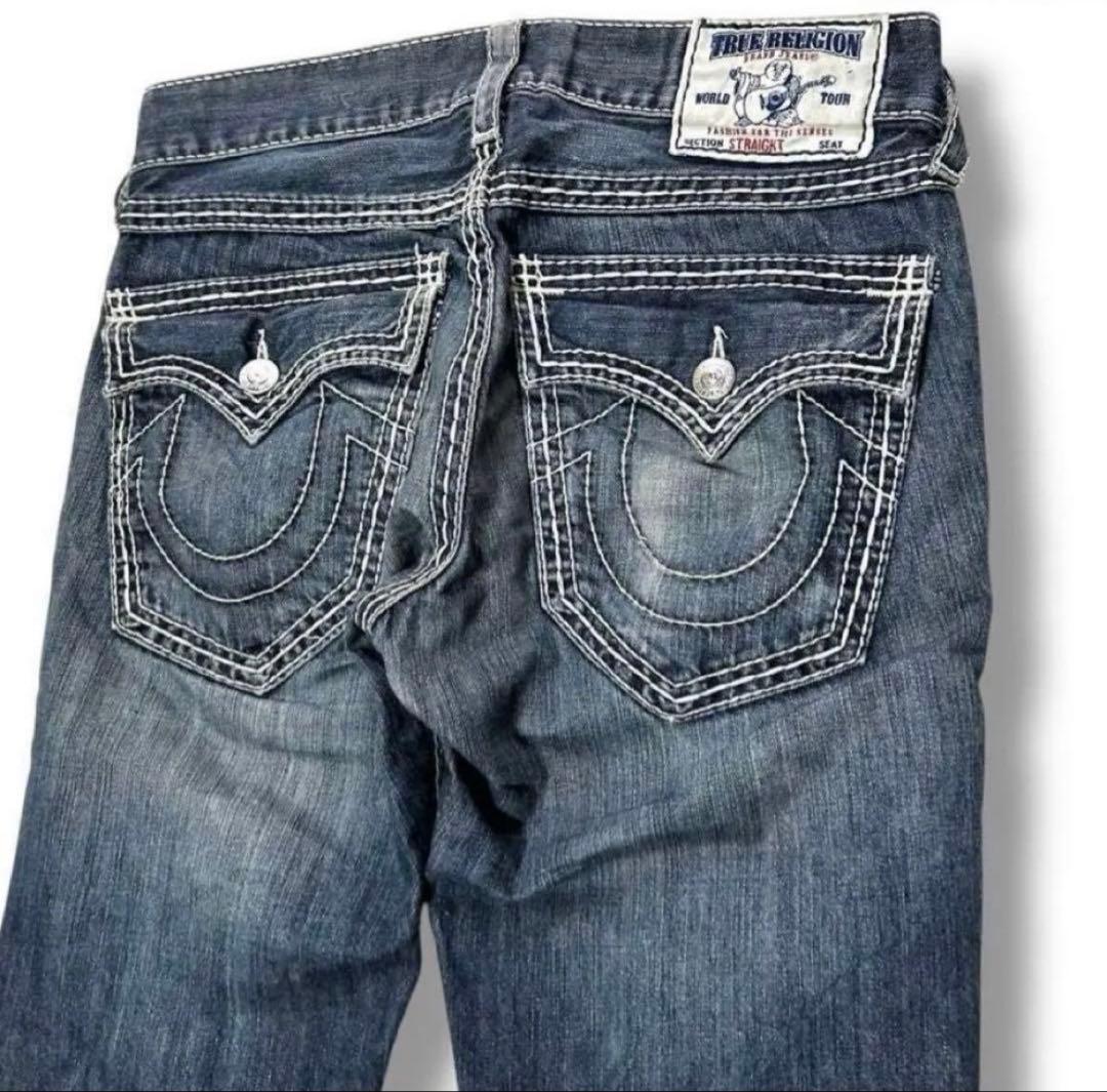 トゥルーレリジョン デニムパンツ ステッチ 29 USA製 io DADA