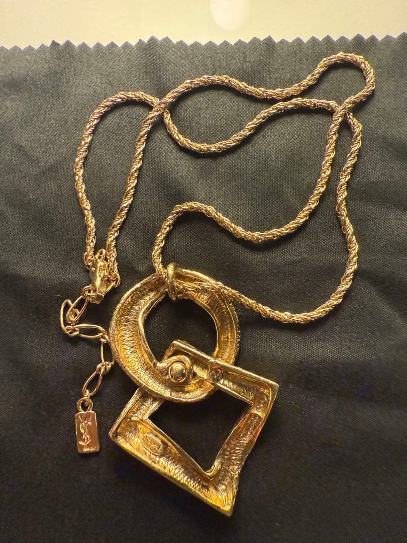 イヴ・サンローラン ○◇ ゴールド ヴィンテージネックレス