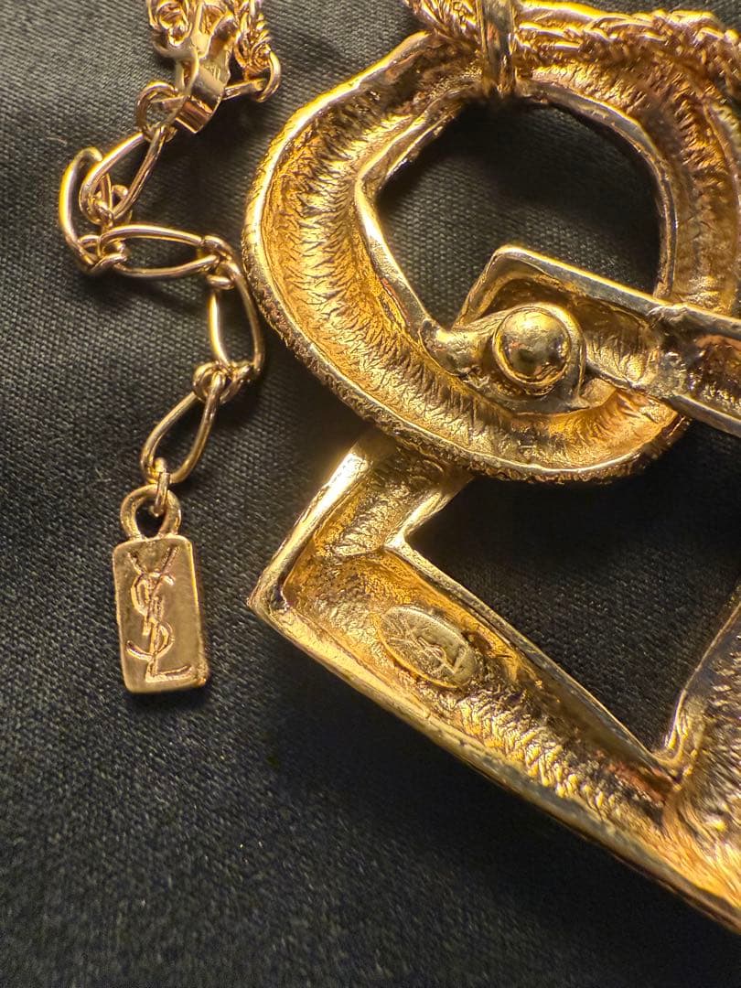 イヴ・サンローラン ○◇ ゴールド ヴィンテージネックレス