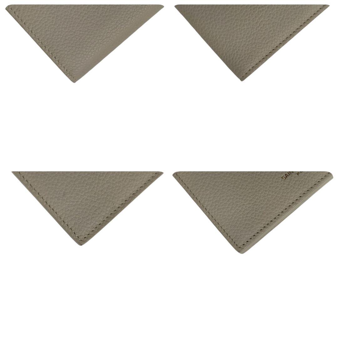 サンローラン　名刺入れ　ビジネスカードホルダー　アイボリー　ベージュ