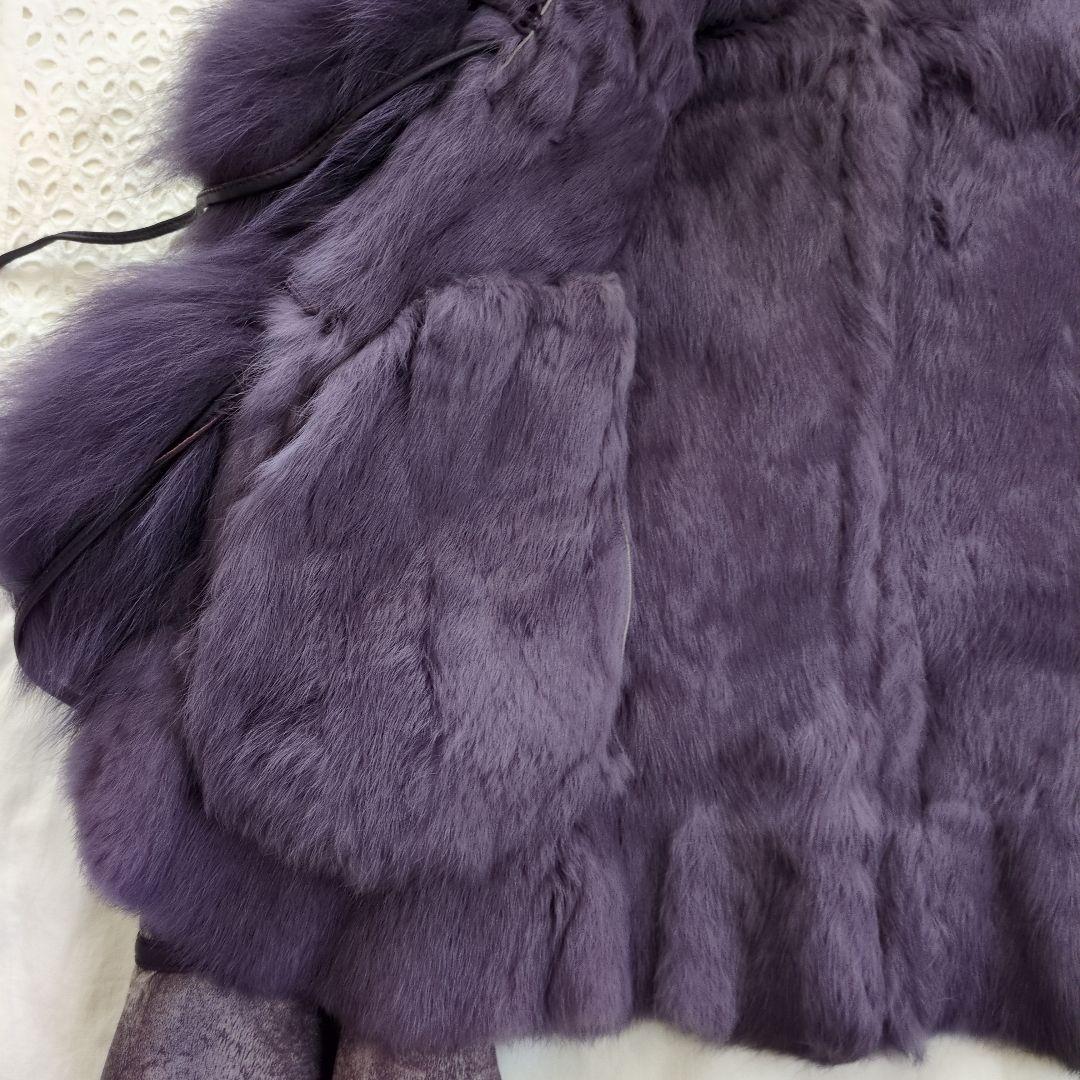 y*4様 富和　ラビット　ブルーフォックス　ジャケット　ファー　フェアリーグラン