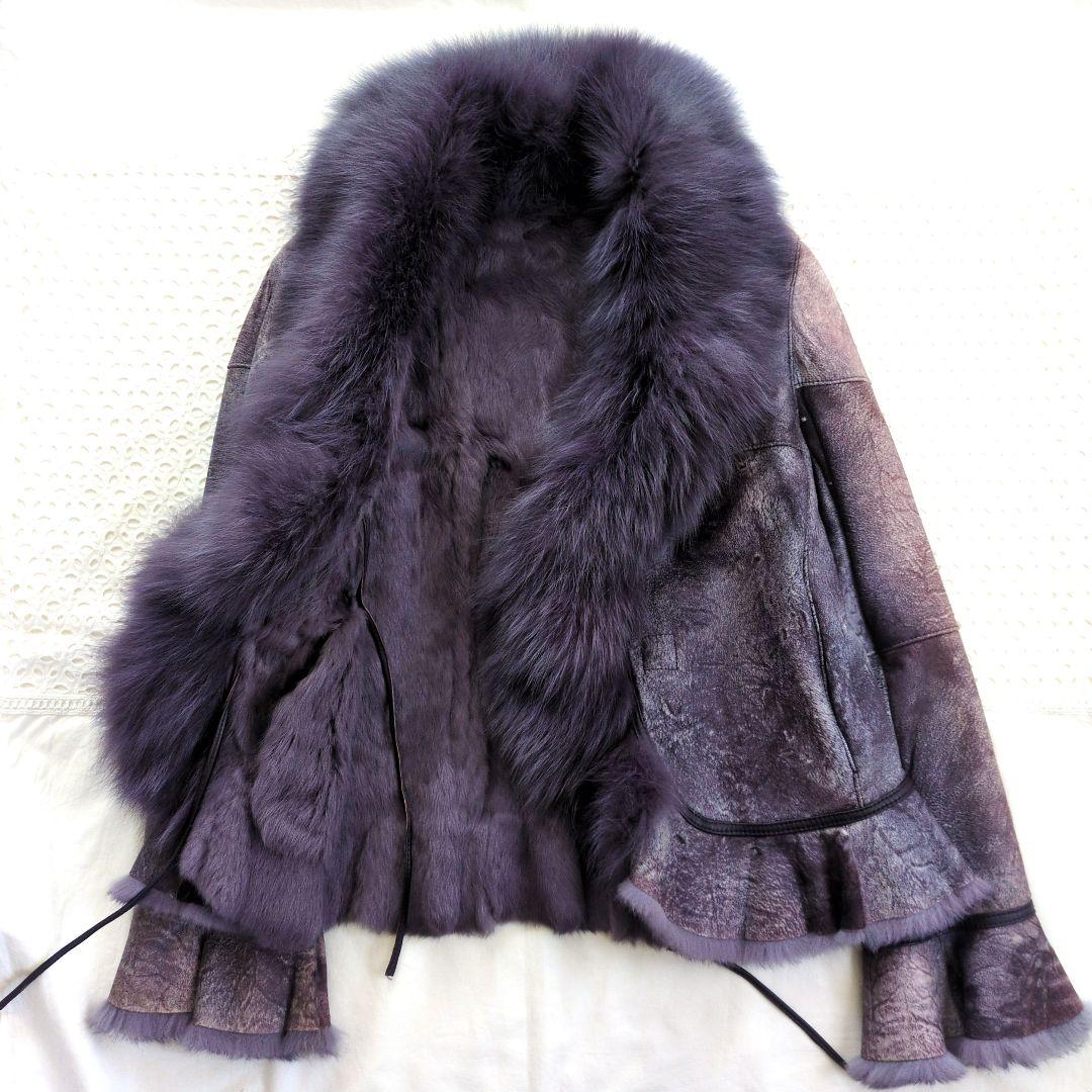 y*4様 富和　ラビット　ブルーフォックス　ジャケット　ファー　フェアリーグラン