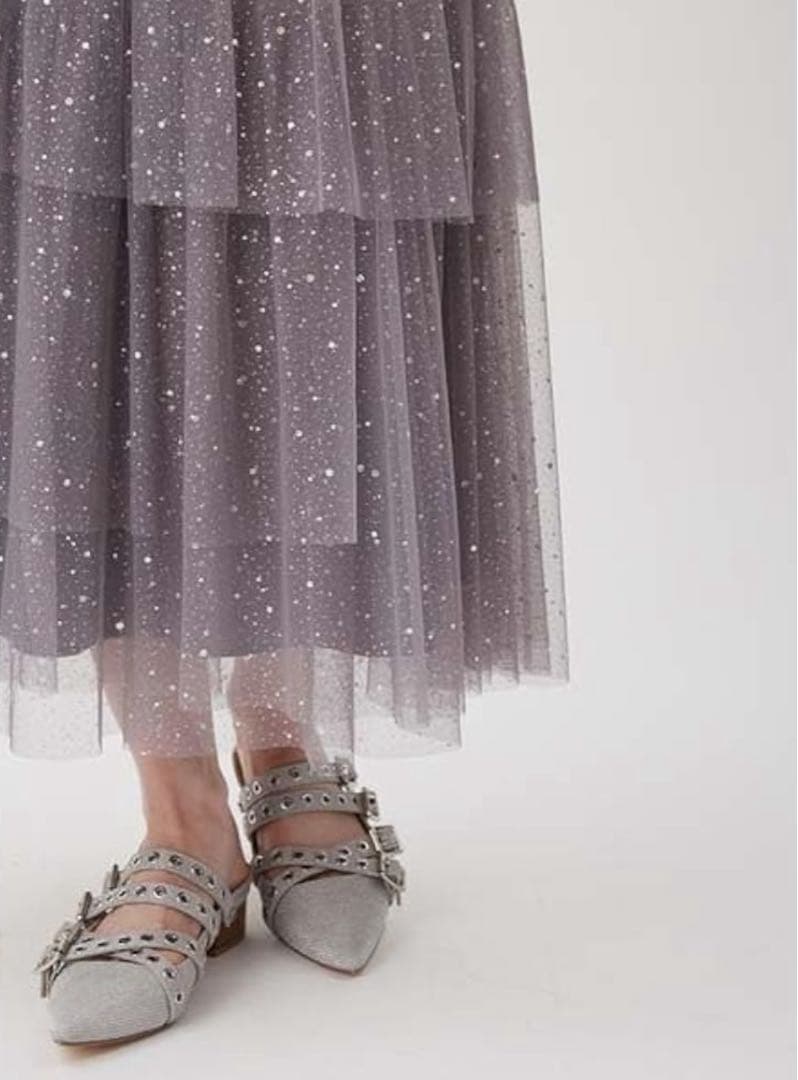 【最終値下げ】FurFurハーフスリーブラメチュールドレス