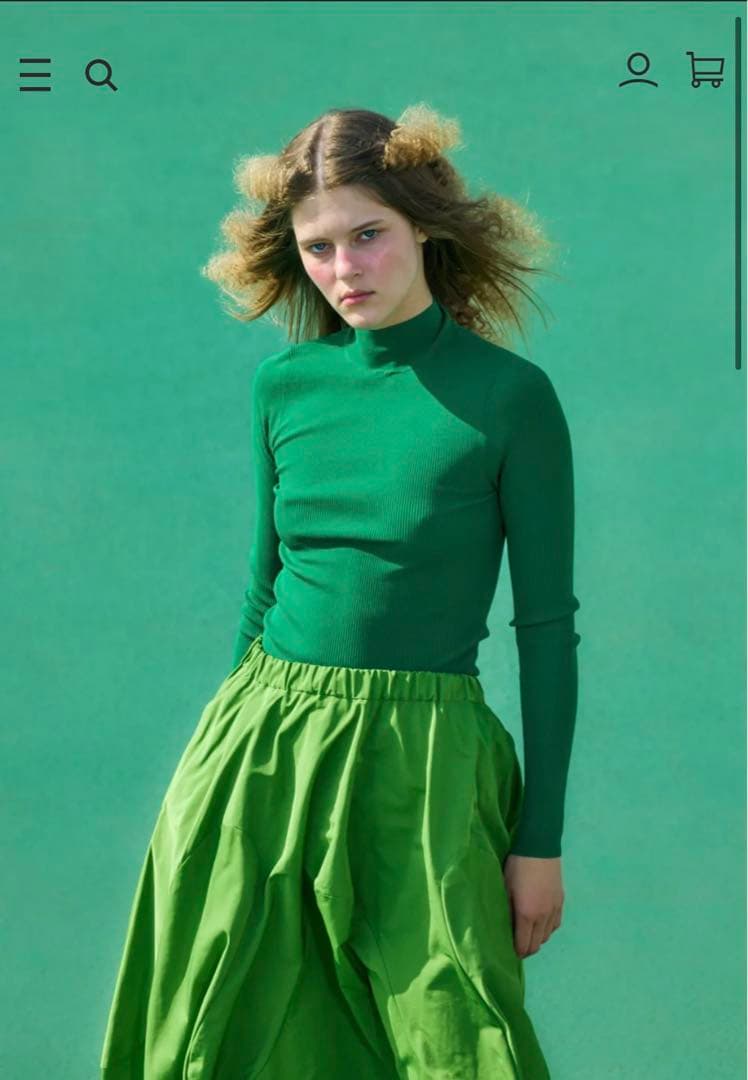 リブプルオーバー　ナゴンスタンス　アオ117