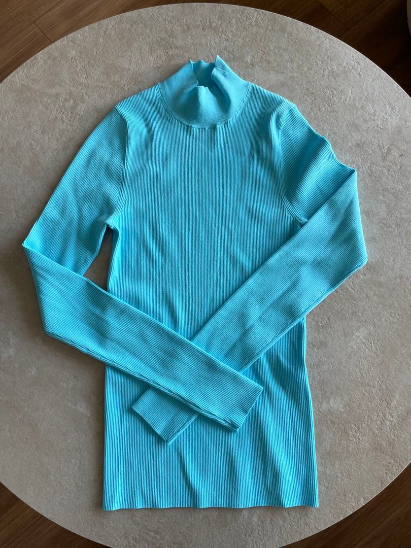 リブプルオーバー　ナゴンスタンス　アオ117