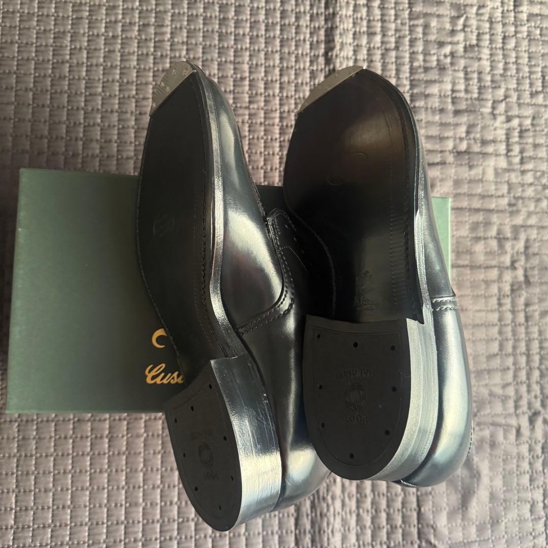 スチール装着済　ALDEN　ブラック　コードバン　7D　箱あり