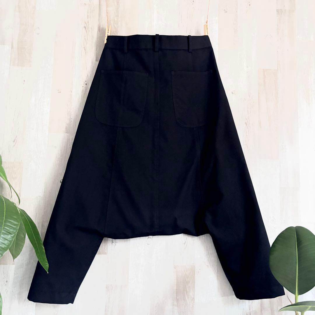 ブラック コムデギャルソン サルエルパンツ　日本製　薄手