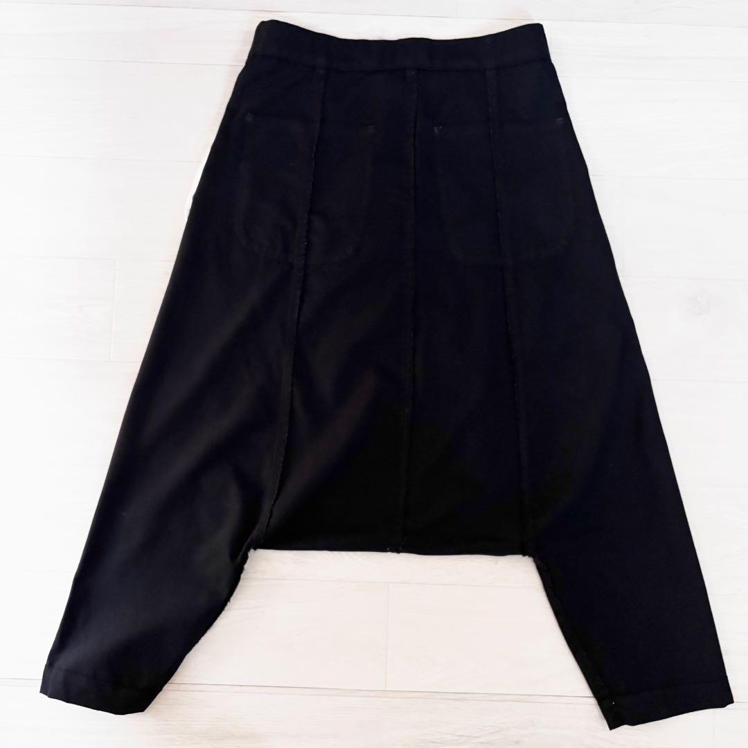 ブラック コムデギャルソン サルエルパンツ　日本製　薄手