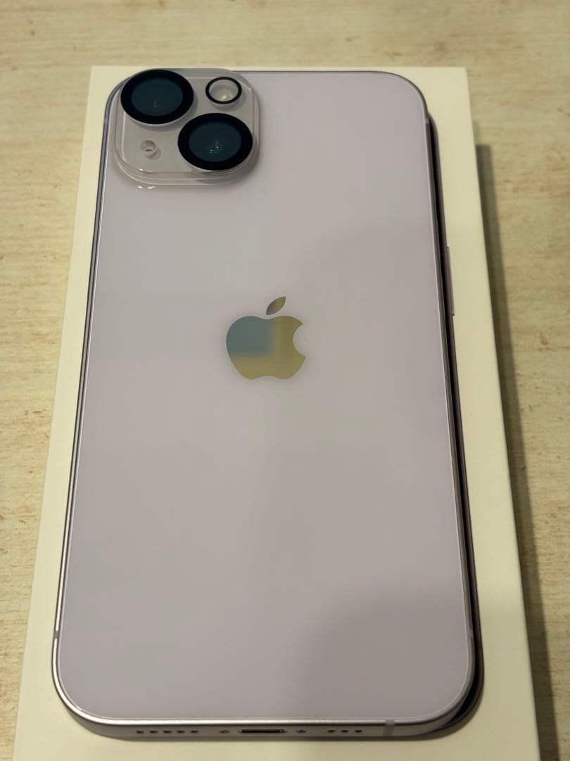 【極美品】Apple iPhone 14 256GB SIMロックなし パープル