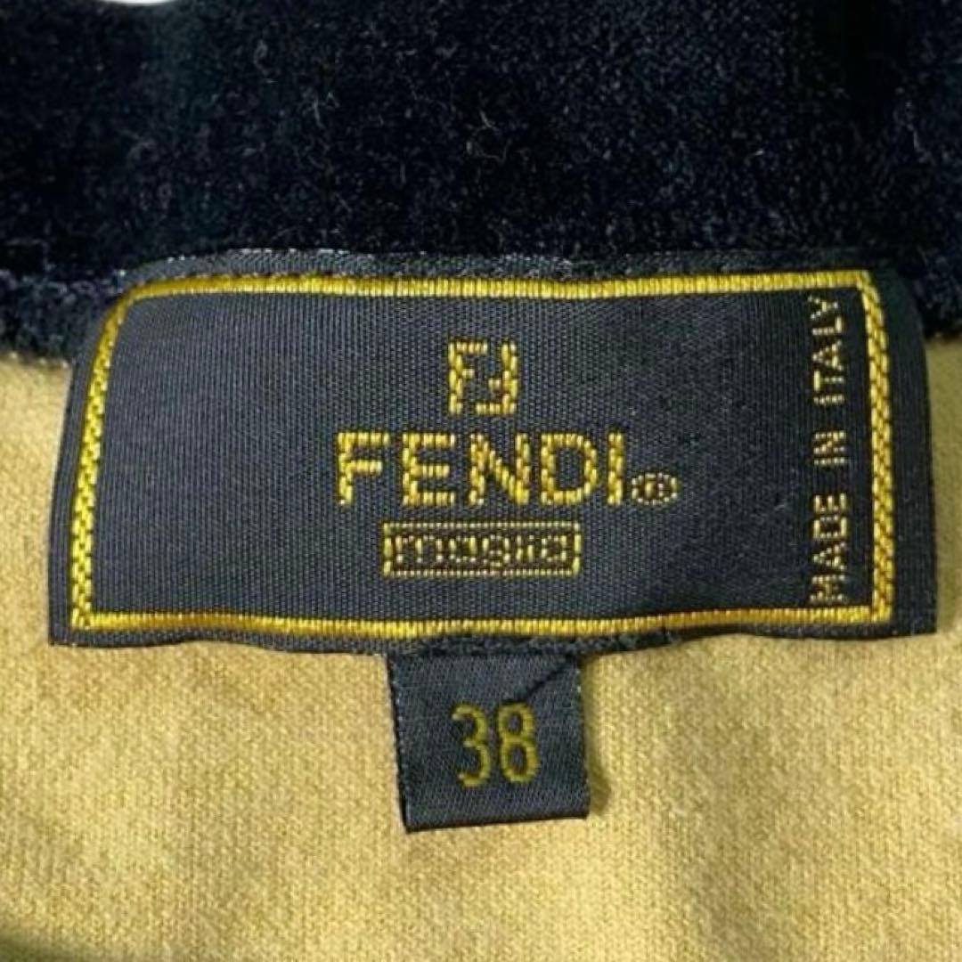 美品 FENDI FF ロゴ ベロア カットソー カットソー Vintage