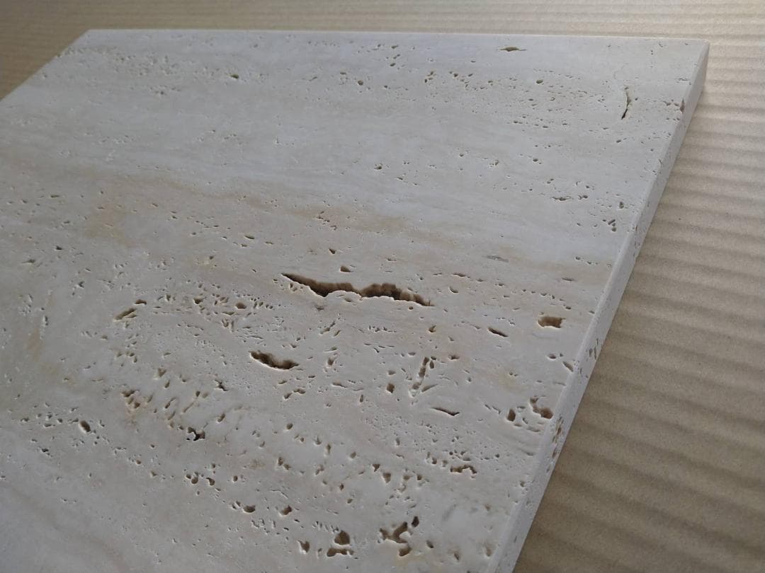 天然大理石オーディオボード●トラバーチン● 450×345×21　送料無料