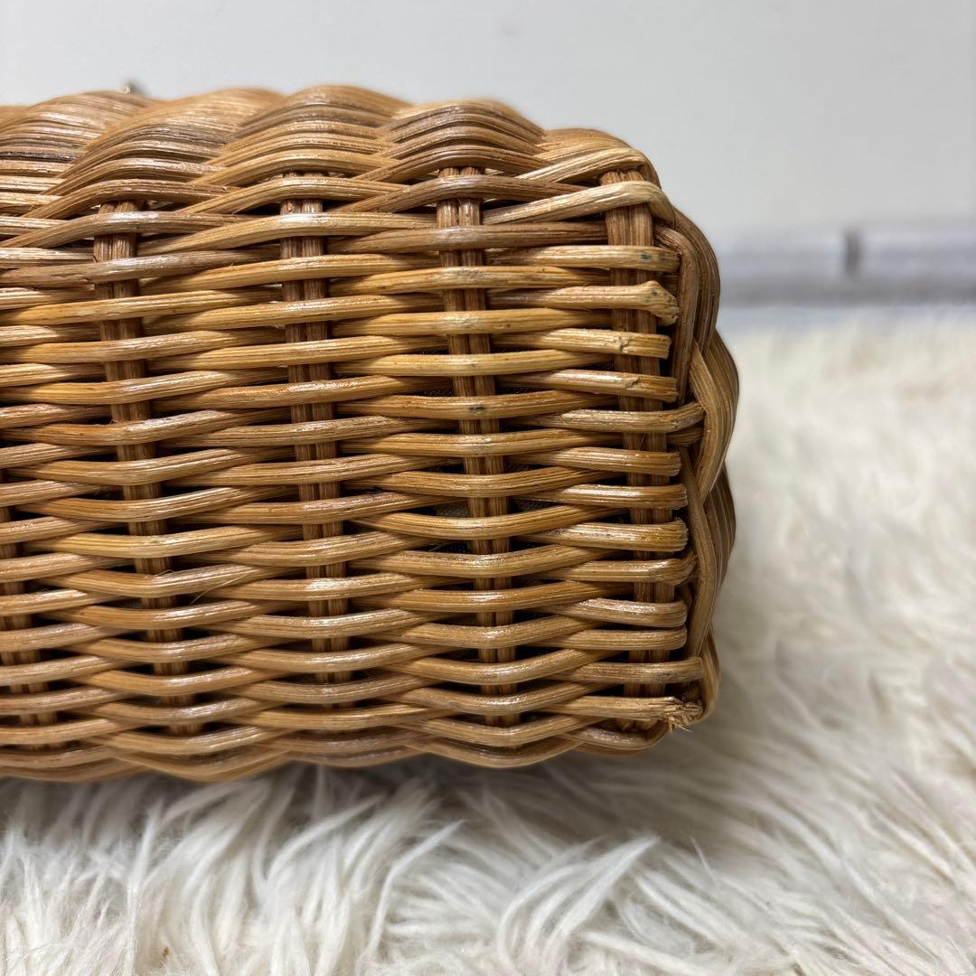 極美品☆【バーバリー　ブルーレーベル】カゴ　バッグ　ノバチェック　レザー