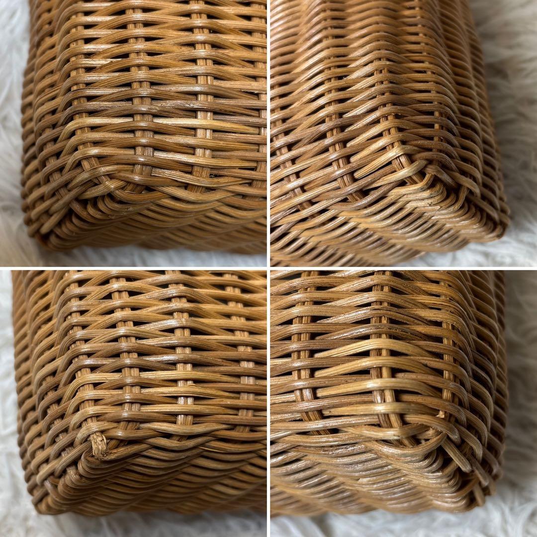 極美品☆【バーバリー　ブルーレーベル】カゴ　バッグ　ノバチェック　レザー