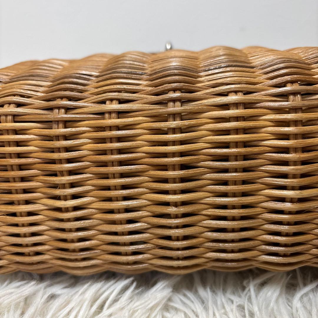 極美品☆【バーバリー　ブルーレーベル】カゴ　バッグ　ノバチェック　レザー