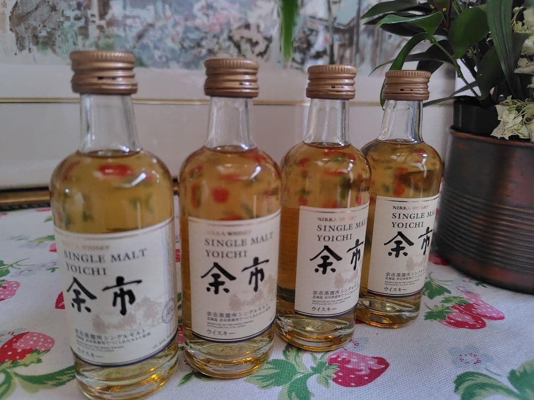 ニッカウヰスキー　新品未開封 NIKKA 余市　ミニボトル　50ml 4本セット