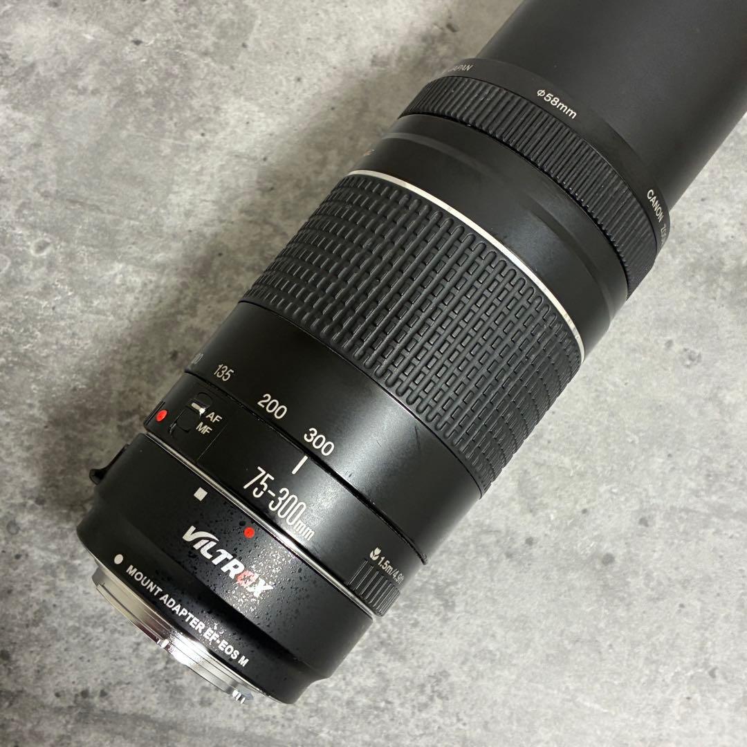 ⭐️美品⭐️Canon EF 75-300 III & EF-EOS M アダプター