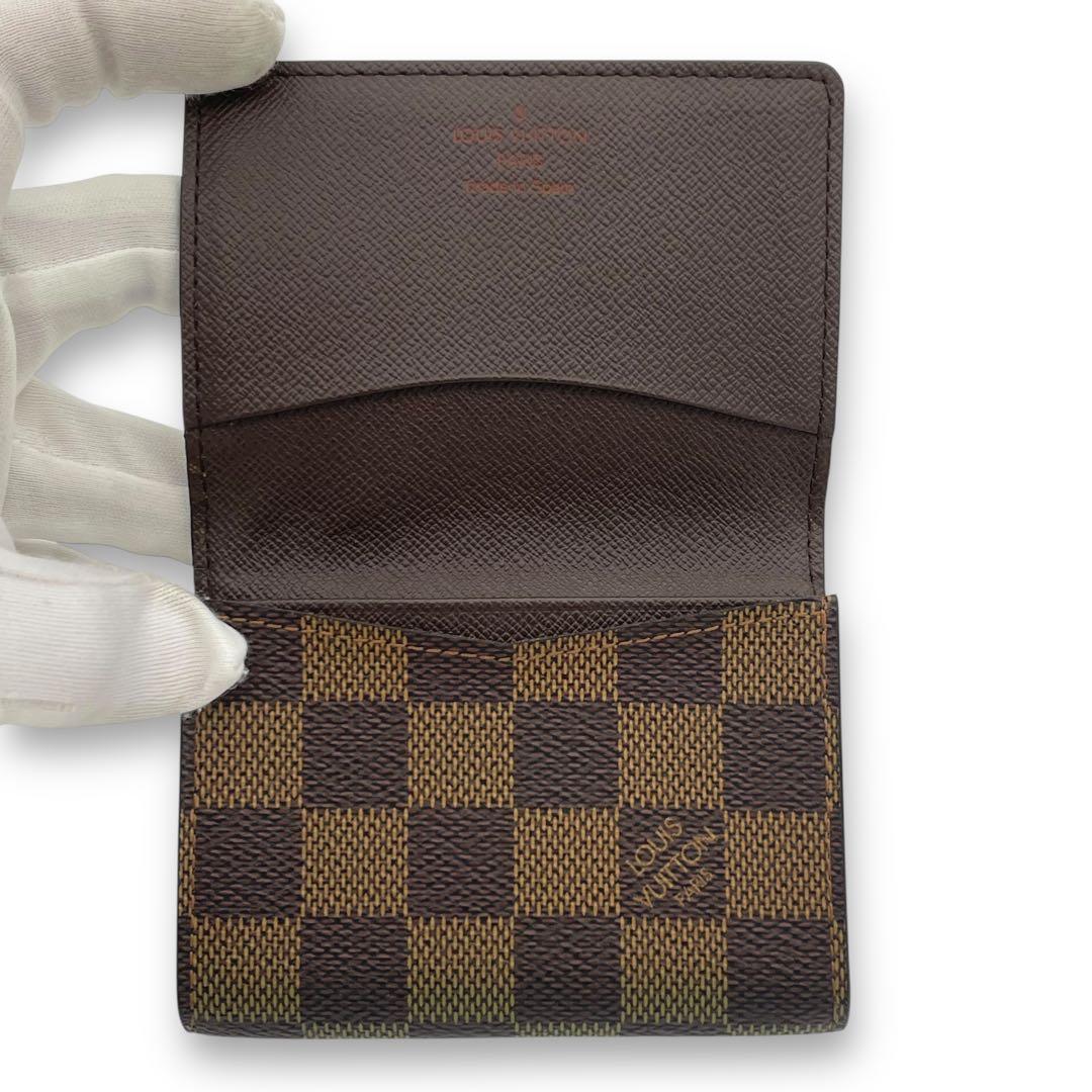 ルイヴィトン カードケース 名刺入れ ダミエ エベヌ ブラウン アンヴェロップ