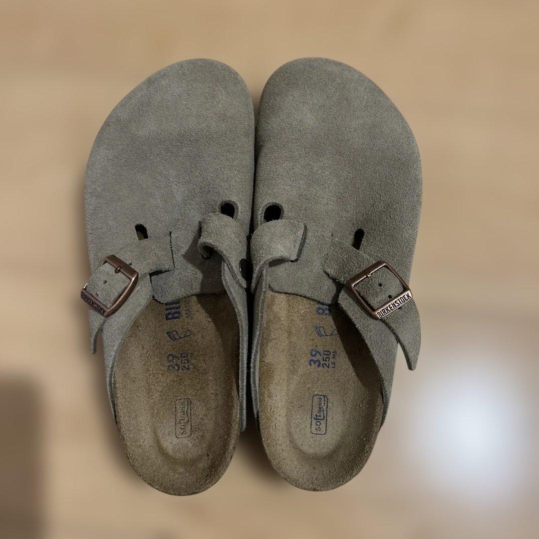 BIRKENSTOCK ボストン スエードレザー トープ　39