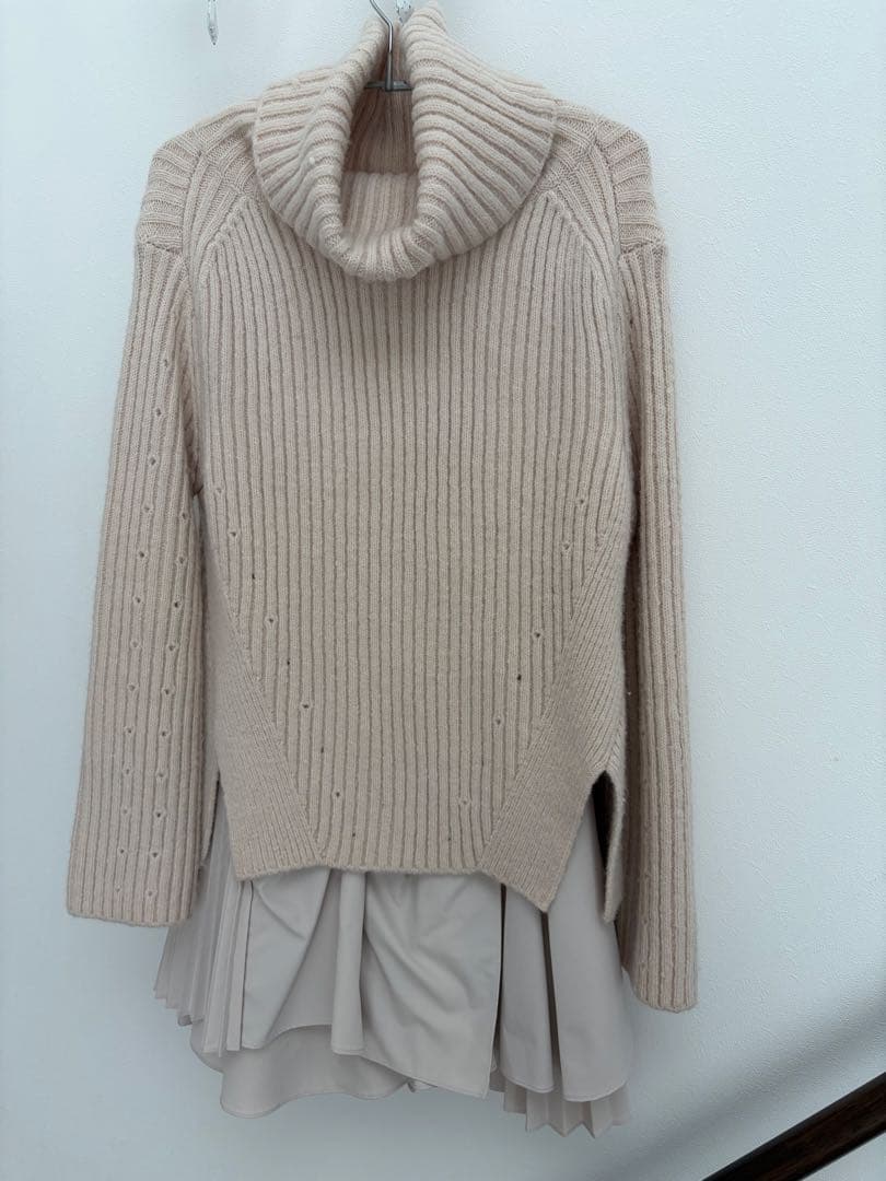 SNIDEL フリルコンビニットワンピース