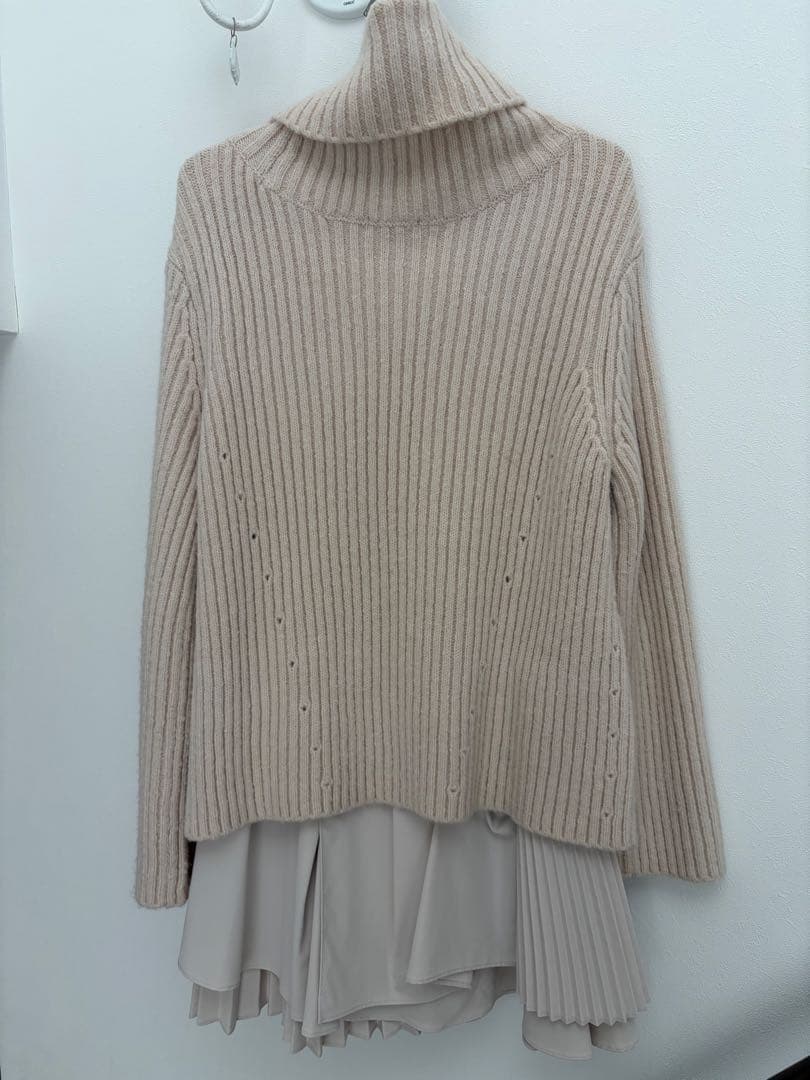 SNIDEL フリルコンビニットワンピース