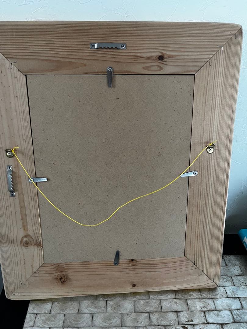 ヘザーブラウン　額縁つき