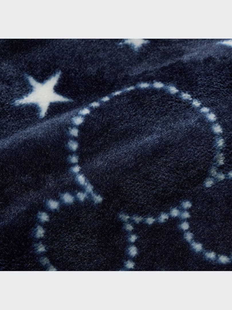 ユニクロ　ヒートテック毛布シングル　140×190ディズニーコレクションネイビー