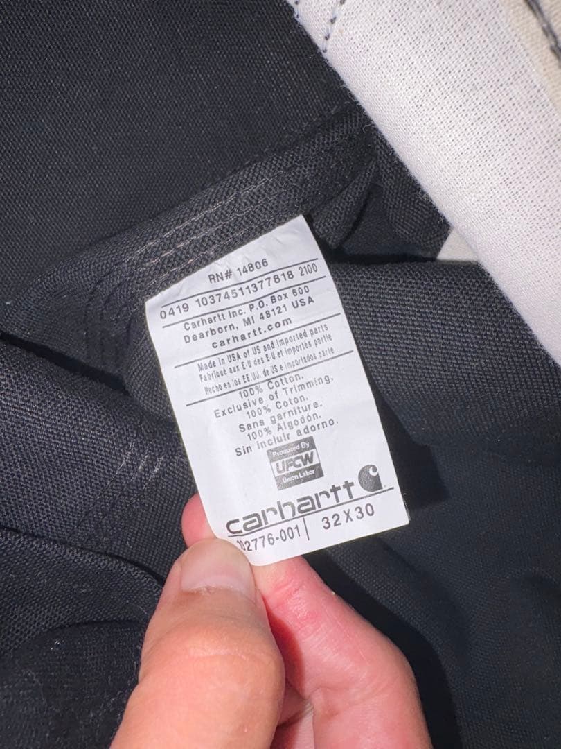 ブラックオーバーオール・つなぎ　カーハート