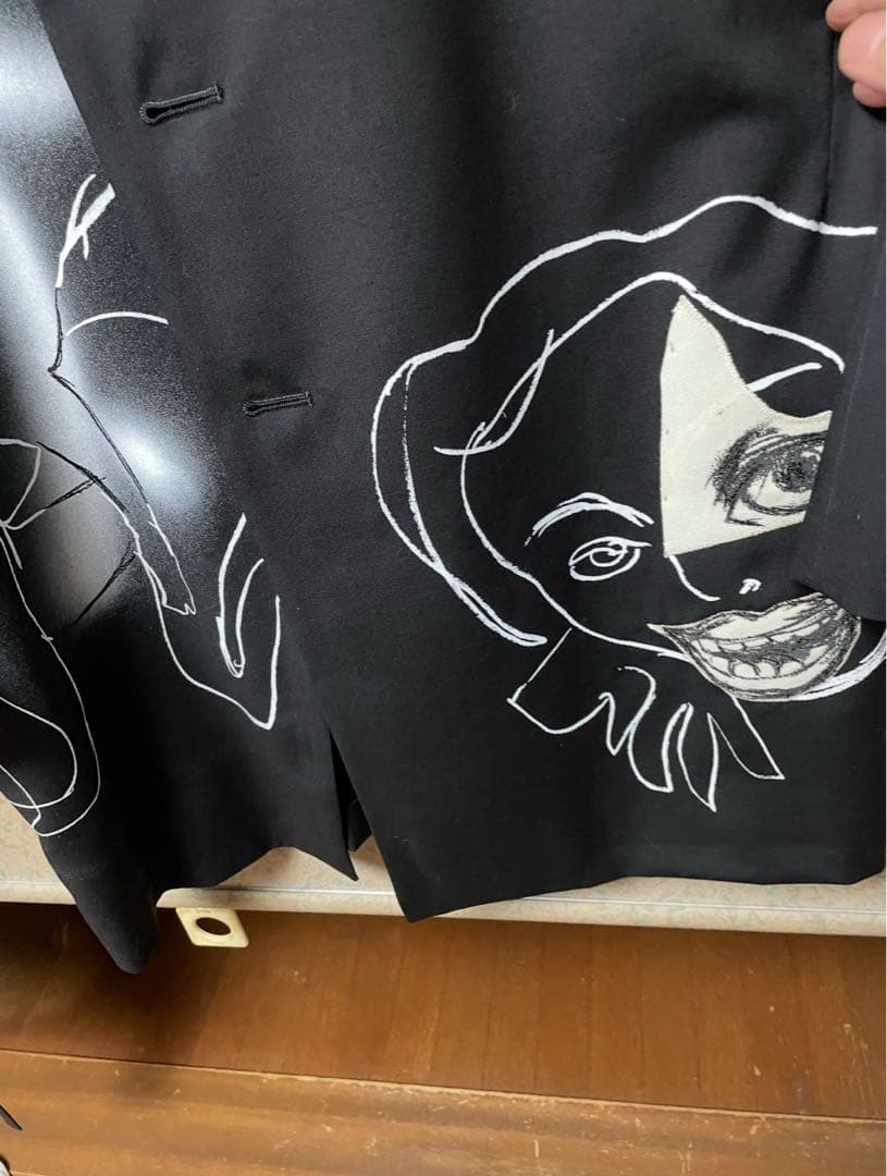 yohjiyamamoto 22ss 朝倉優佳スプレーハンドモチーフJKT