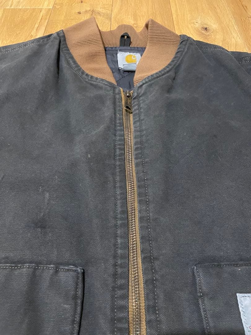 Carhartt ダック生地　ブラック ダウンベスト 2XL カーハート