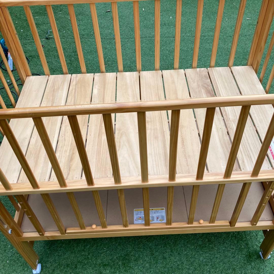 【katoji】カトージ　ベビーベット　チャーミー（ナチュラル）120×70