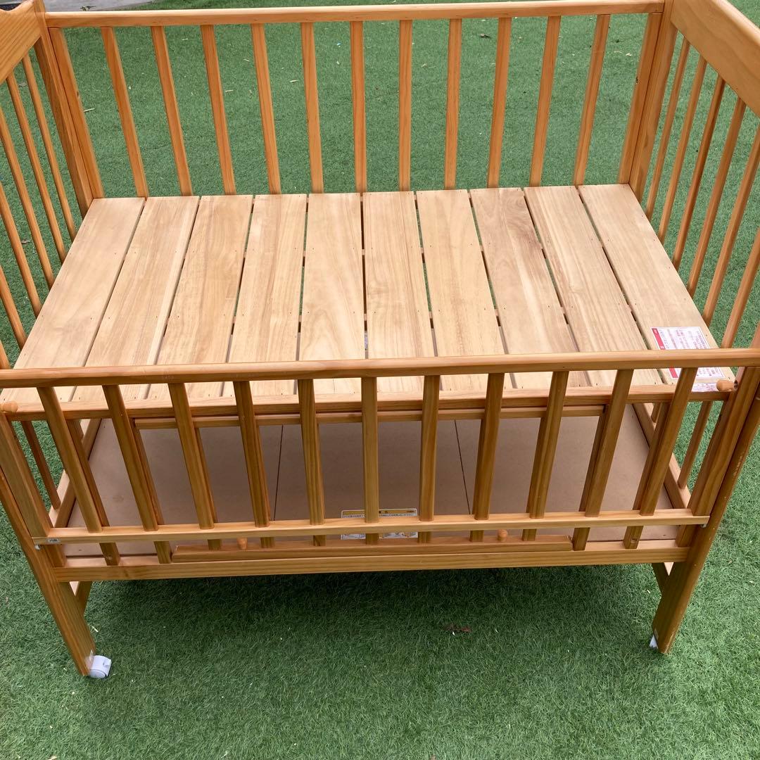 【katoji】カトージ　ベビーベット　チャーミー（ナチュラル）120×70