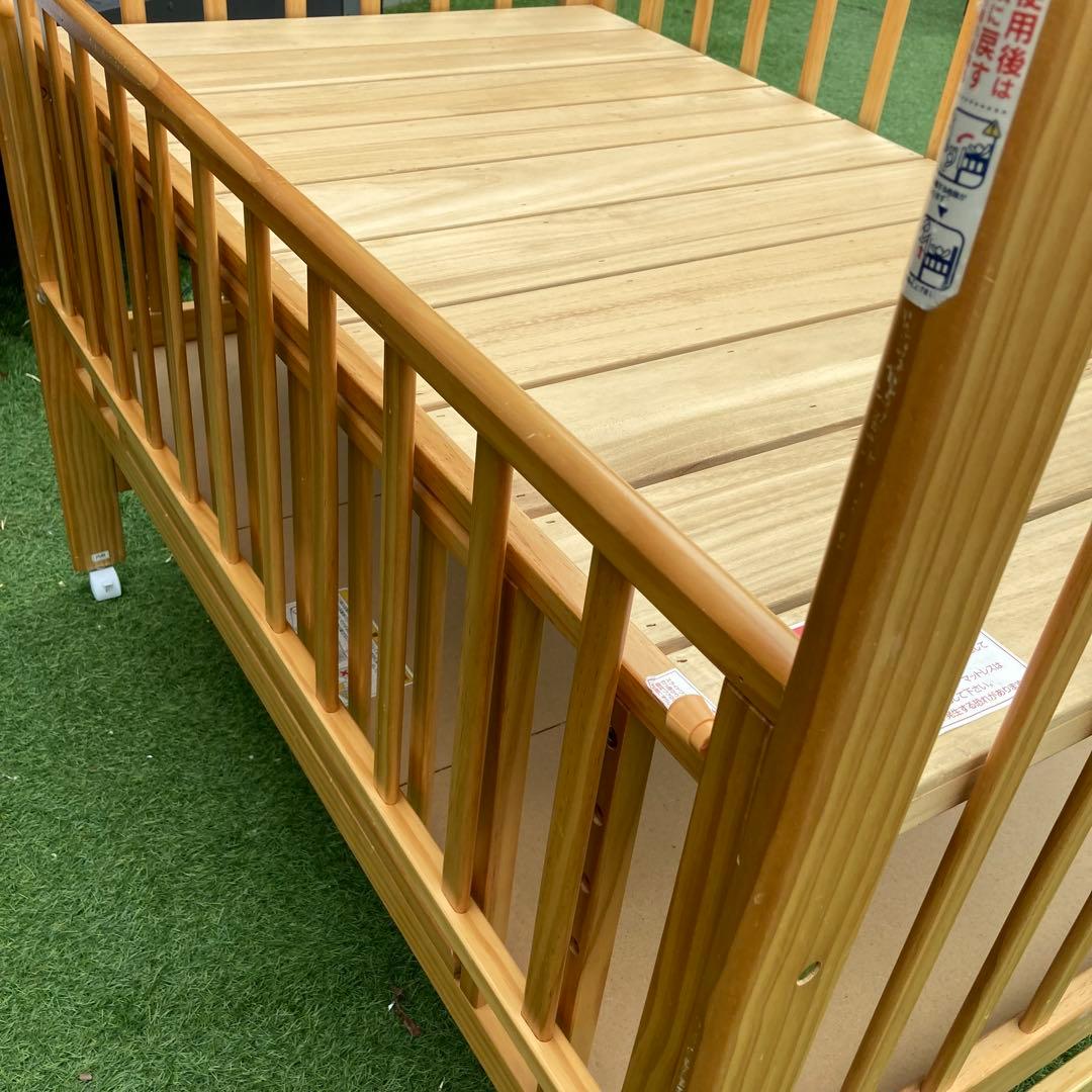 【katoji】カトージ　ベビーベット　チャーミー（ナチュラル）120×70