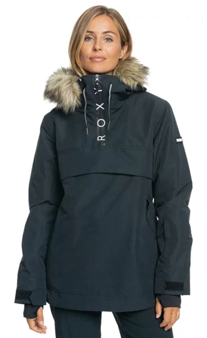 ATSU☺︎ROXY ロキシー スノボ ウェア アノラックジャケットブラック