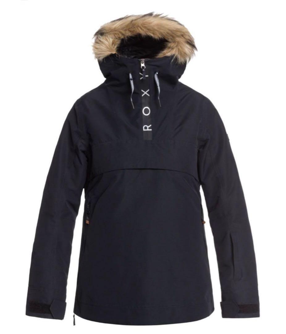 ATSU☺︎ROXY ロキシー スノボ ウェア アノラックジャケットブラック