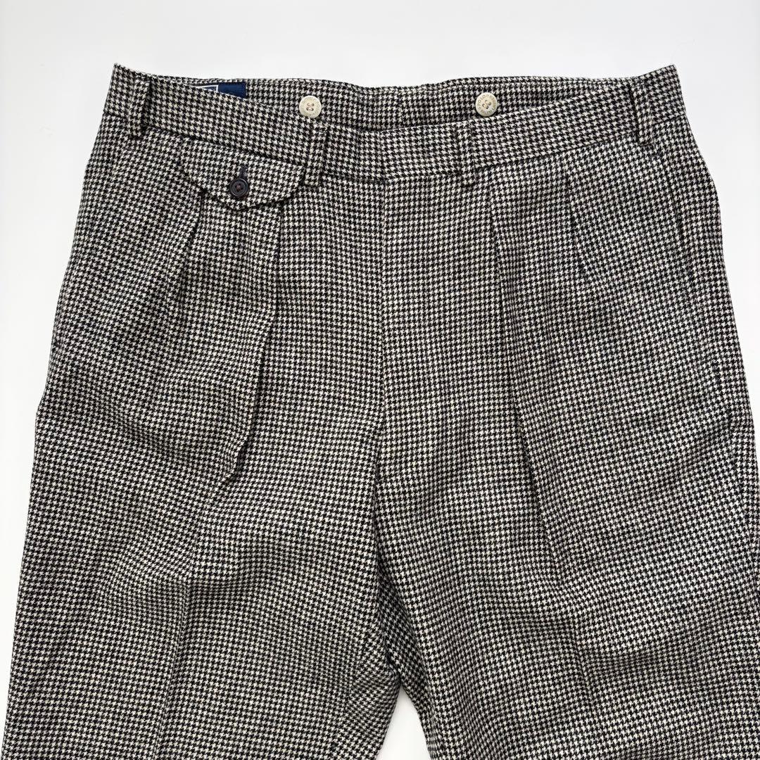 【90s】Polo by Ralph Lauren ウールスラックス バーズアイ