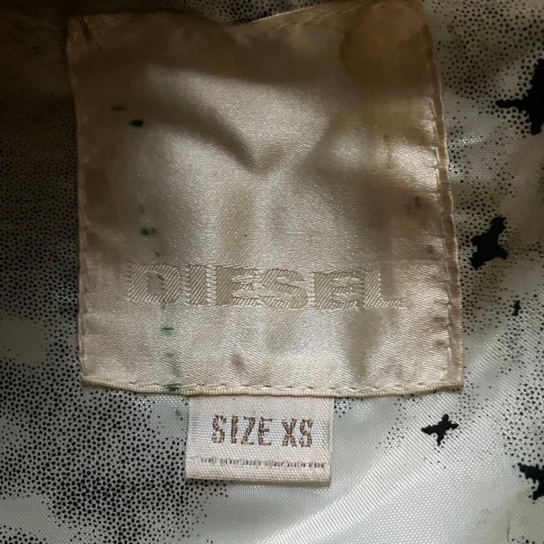 DIESEL ディーゼル 00s Y2K ファージャケット レディースXS 短丈