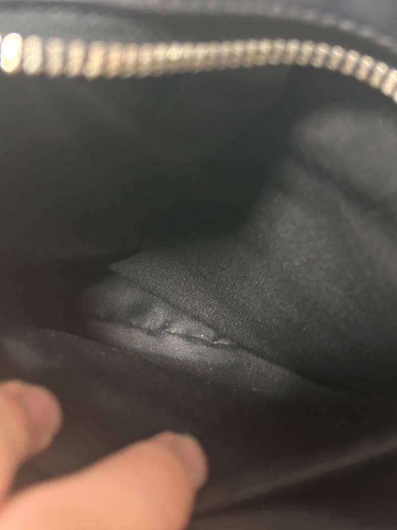 Coach ブラック モノグラム ショルダーバッグ