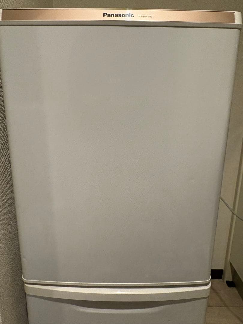 Panasonic 冷蔵庫 ホワイト ガラス棚付き