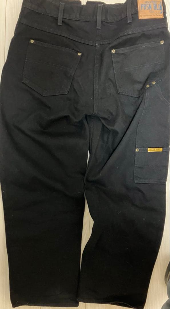 USA製 PRISON BLUES ダブルニー　ブラック