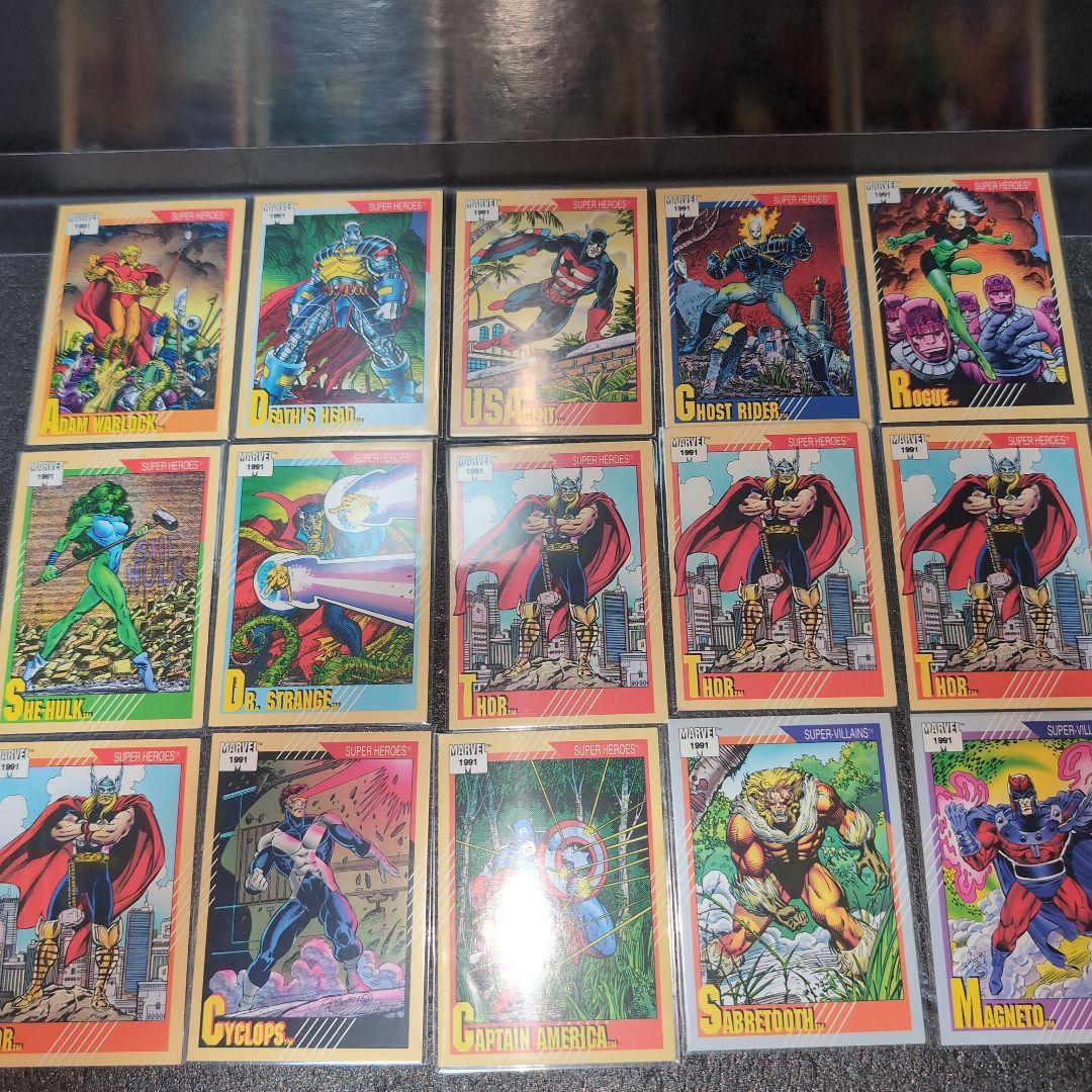 MARVEL 1991 トレーディングカード まとめ メルカリ便