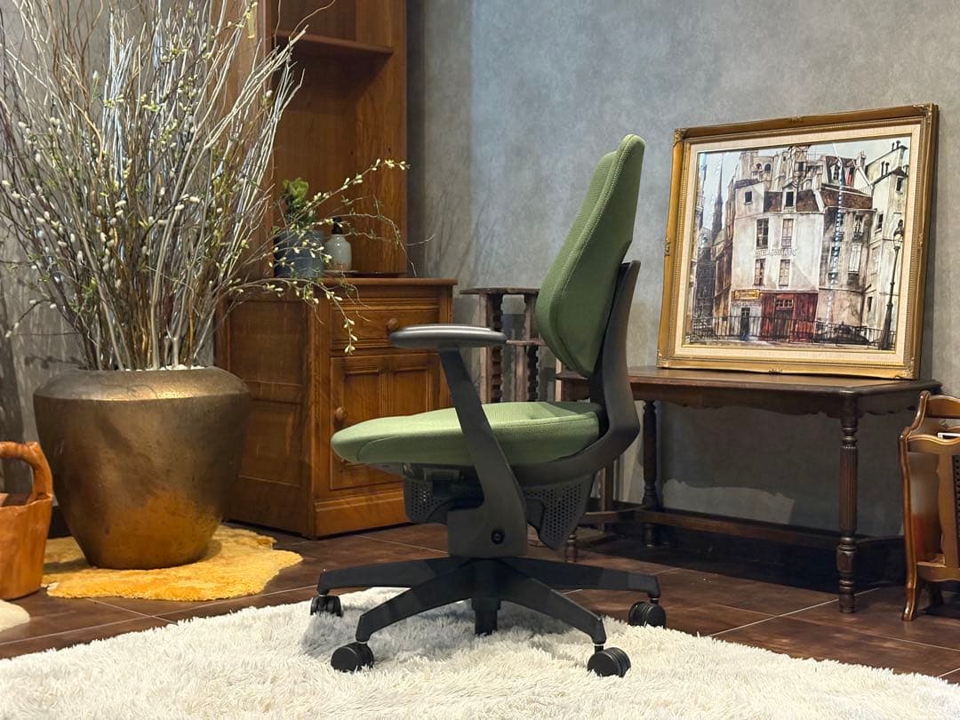 ⑥KOKUYO コクヨ　デスクチェア　オフィスチェア　イングチェア　H